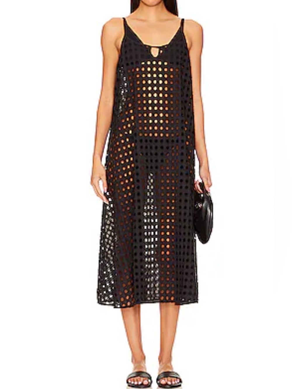 SOLID & STRIPED The Annika Black Midi Cover-Up